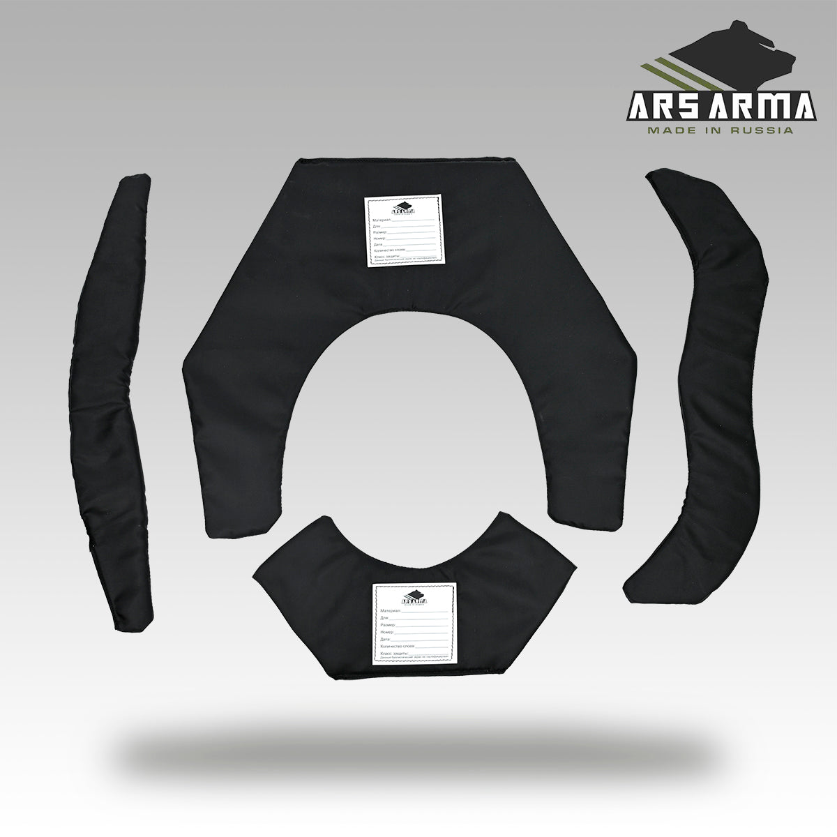 Aramid ballistic inserts for "A-21 Gorget Neck Protection"