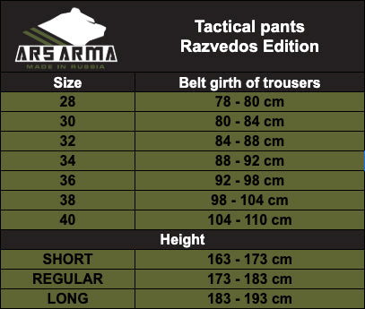 Tactical Pants Razvedos Edition